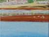 Les bords du courant à marée haute, 20x60 cm